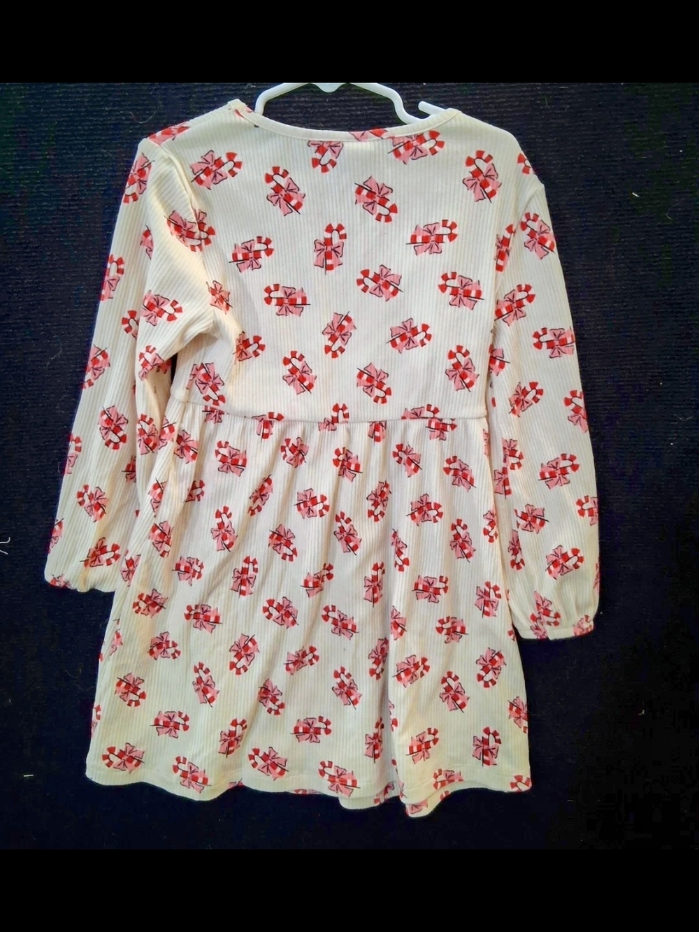 Girls 5T Old Navy Cream Floral Long-Sleeve Dress - Picture 3 of 4